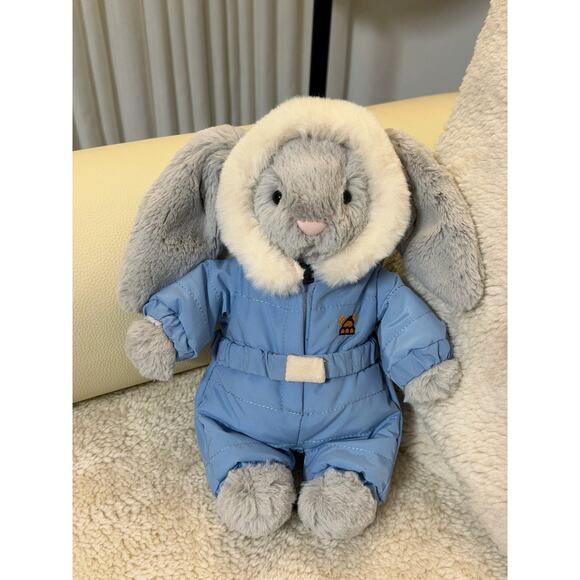NEW* Bashful Bunny cute clothes outfits - snow suit - blue(medium) - Picture 1 of 1